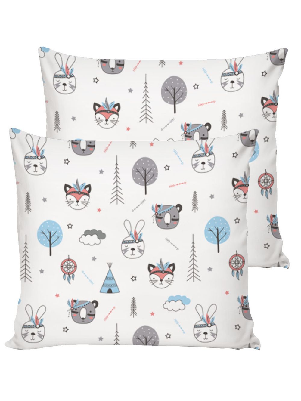 Наволочка комплект 2шт бязь Сказка "Индейцы" 70x70 см