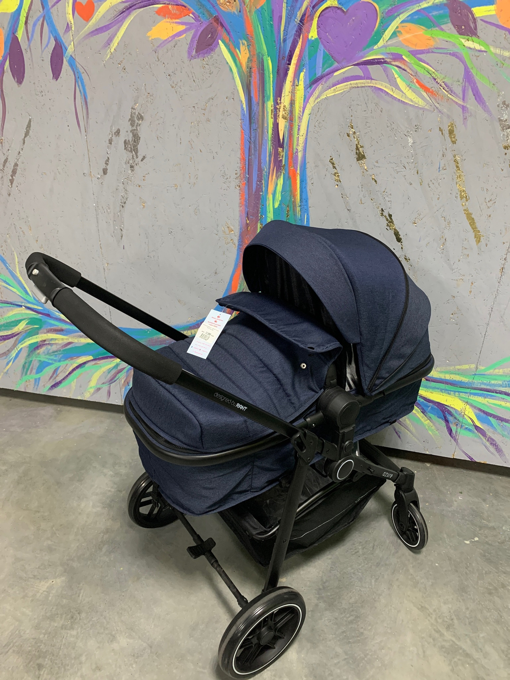 Коляска детская 2-в-1 "AZURE Trends" RA147 alu. Blue