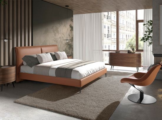 Кресло поворотное 5116/SF991 коричневое из экокожит Испания 