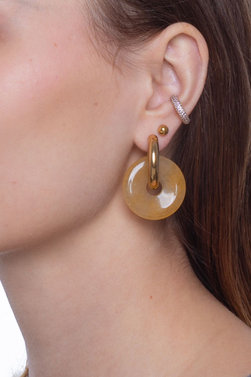 Подвеска Пончик из камня 30 мм Подвеска Пончик из камня 30 мм