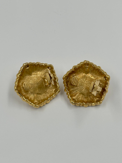 Клипсы с «жемчугом» и кристаллами