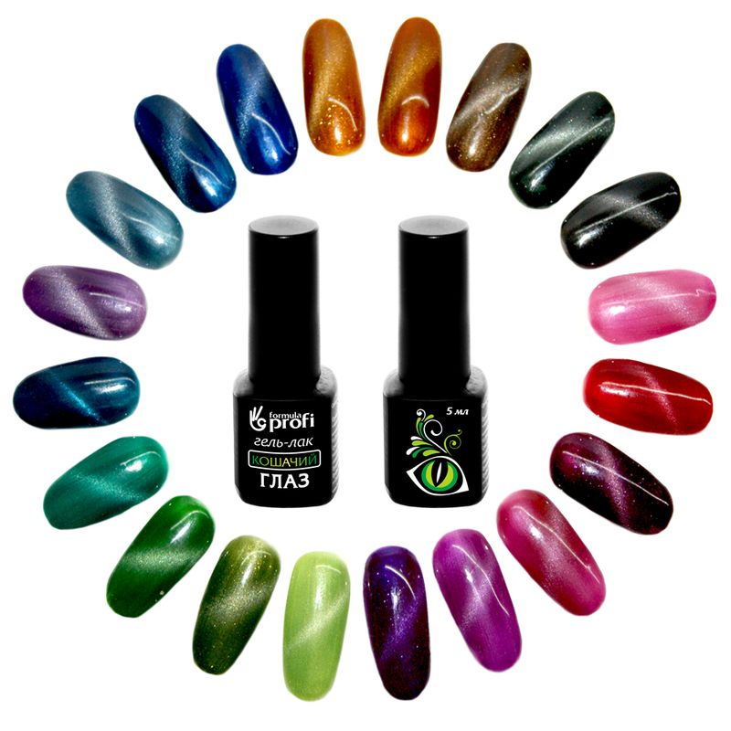 Технология работы с гель-лаками с эффектом кошачьего глаза