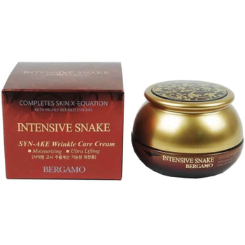 Крем для лица Bergamo Intensive Snake Cream антивозрастной со змеиным пептидом 50 г