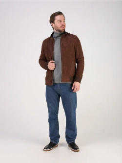 Кожаная куртка демисезонная замшевая натуральная