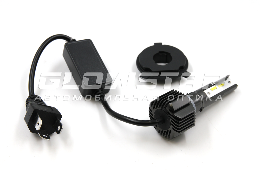 Светодиодные автолампы головного света E5/H4 с радиатором, 12V, 25W, 6000K