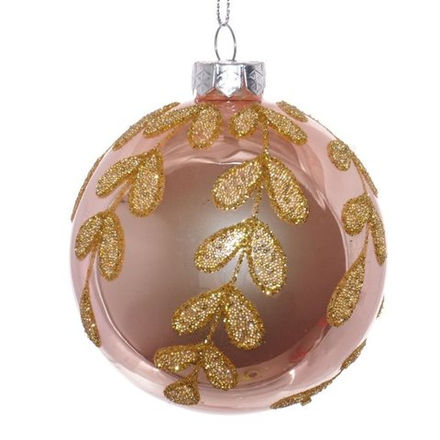 721573 Украшение новогоднее "Шар "Золотые лепестки"