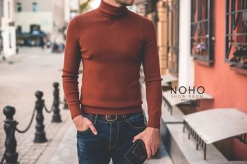 С чем носить мужскую водолазку