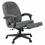 Кресло офисное CH-868MSG-BF, синхромеханизм, вибромодуль, подставка для ног, ткань, серое, 1998751