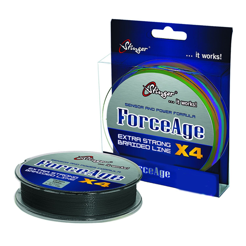 Плетеный шнур Stinger ForceAge X4 150m Multicolor 0,15