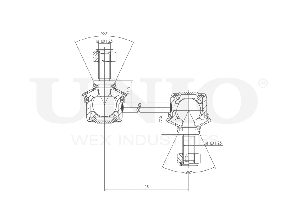 Стойка стабилизатора задняя UNIO SSP-50174