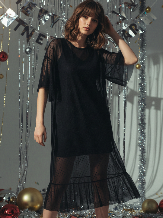 Платье Беседы под луной Черное