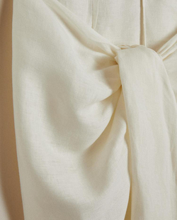 ZARA HOME ДЛИННОЕ ЛЬНЯНОЕ ПАРЕО, ЭКРЮ