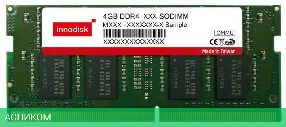 Оперативная память Innodisk 4GB DDR4 (M4S0-4GSSNCEM)
