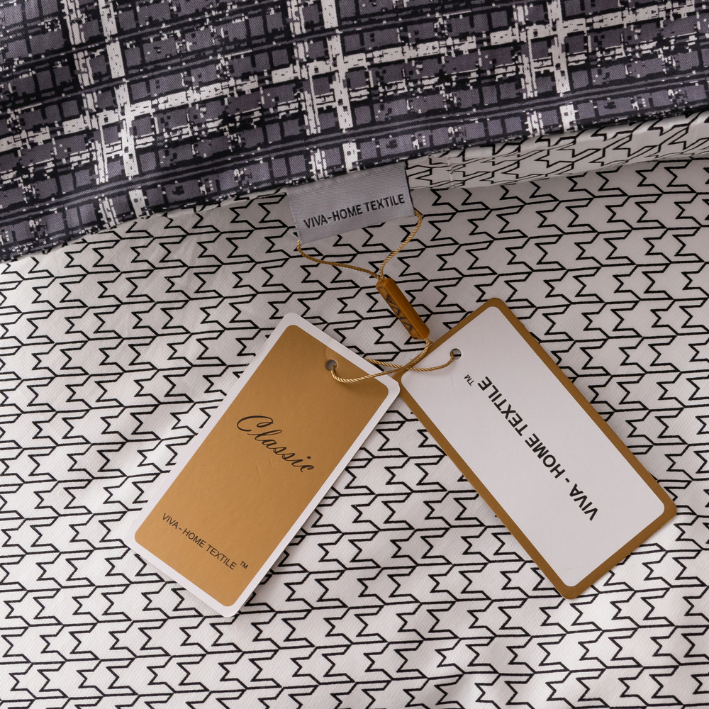 Комплект постельного белья Сатин Элитный на резинке CPLR039