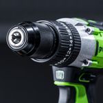 Дрель-шуруповерт ударная акк. Greenworks GD24DD60, 24V, б/щет, 30/60Нм,2х2Ач,ЗУ,кор (3704107CUC)