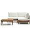 Комплект уличной мебели Portitxol из массива тика, модульный диван, столик