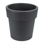 Кашпо ТУБУС 200мм 2,5л графитовый (комплект 8 шт)