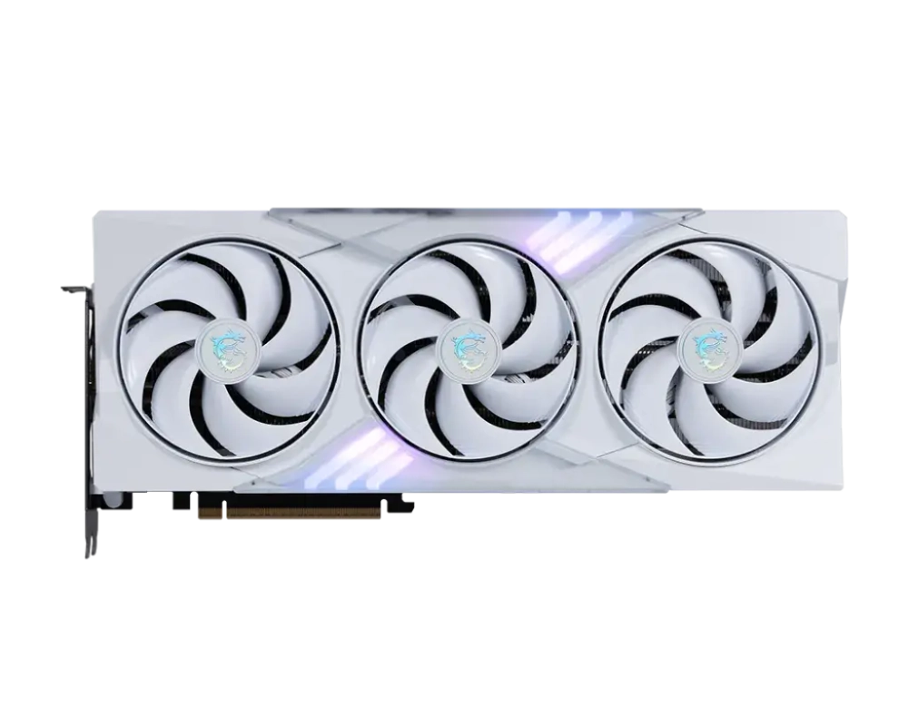 Видеокарта MSI GeForce RTX 5080 16G GAMING TRIO WHITE, 16Gb GDDR7 256-bit 1xHDMI 3xDP (G5080-16GTW)