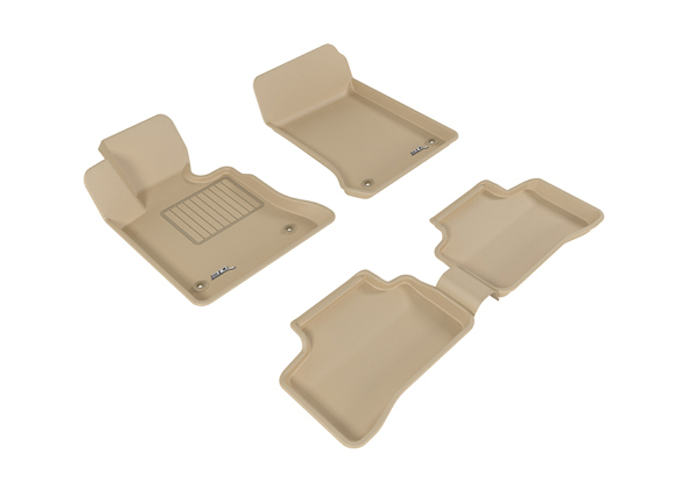 Коврики салона Sotra 3D Lux для Mercedes-Benz GLK-Class (X204) 2014- бежевые. Артикул ST 74-00573