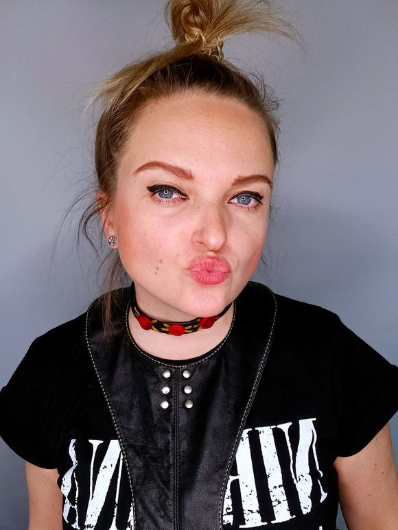 Чокер из натуральной кожи