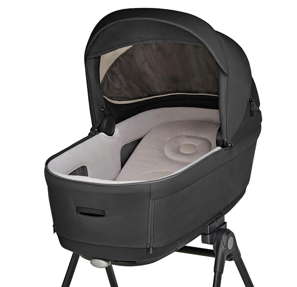 Коляска 3 в 1 Inglesina Electa System Quattro DRW 2025 с подставкой под люльку Upper Black