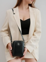 Сумка через плечо маленькая кросс боди для телефона кожаная