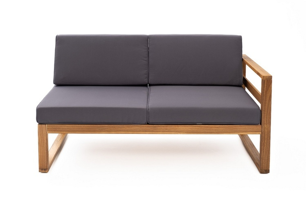 Софа BOOKA 2-х местная с левым подлокотником из акации