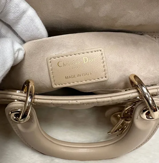 Сумка Dior Lady D-joy бежевый