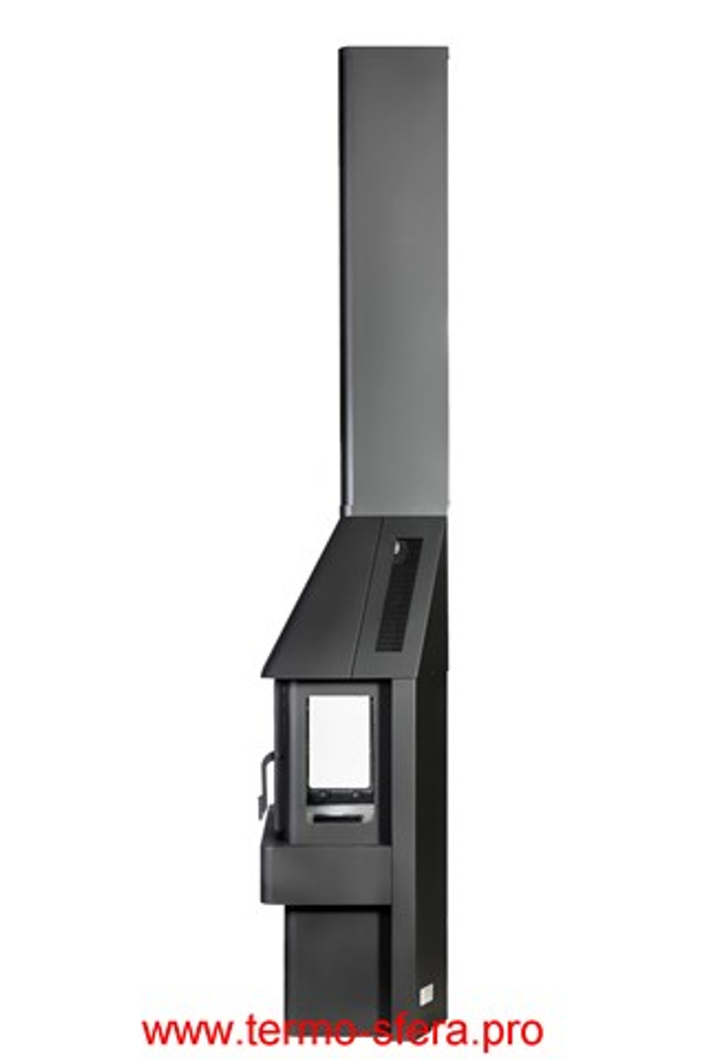 Камин БАВАРИЯ ТРИ СТЕКЛА черный