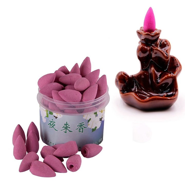 Благовоние-конус пуля (стелющиеся) Романтичный вечер (жасмин) 40-45 шт