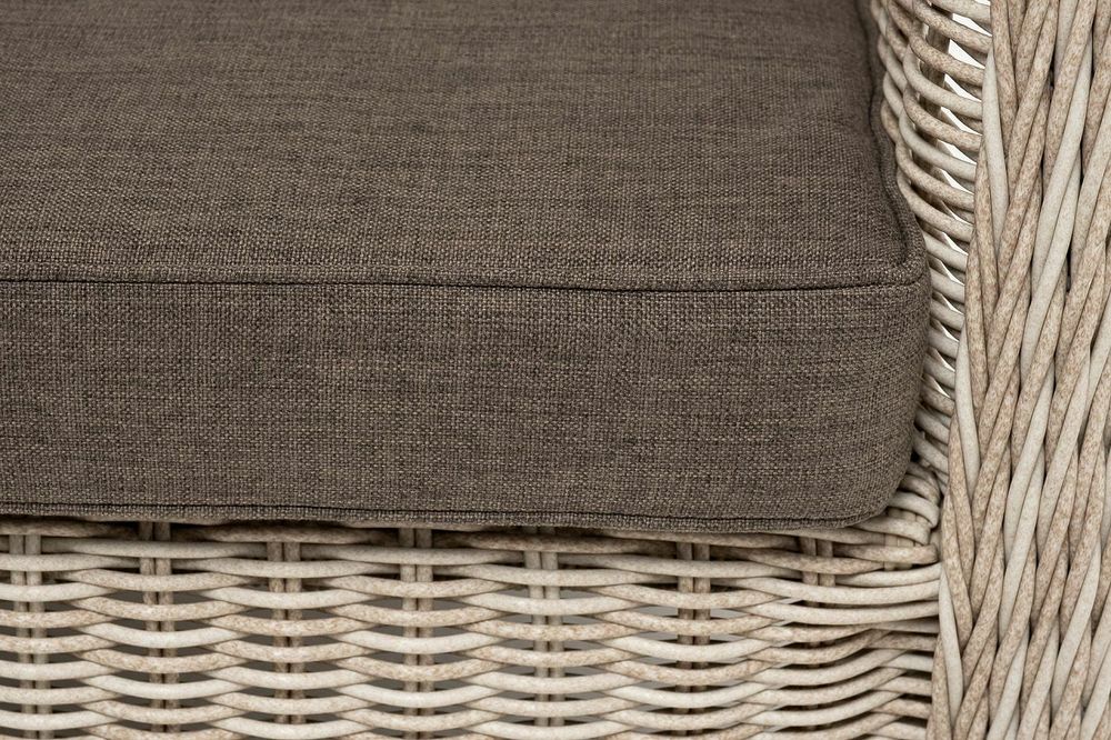 "Гляссе" диван трехместный из искусственного ротанга, цвет бежевый