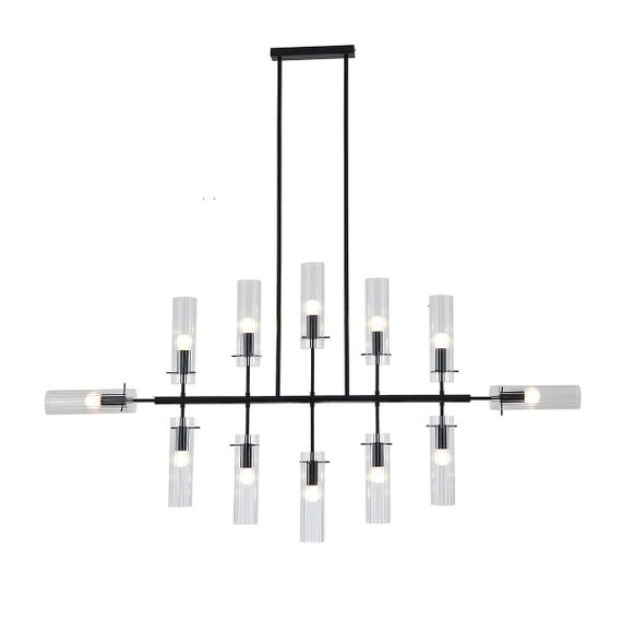 Подвесная люстра Indigo Saetta 11053/12R Black V000566