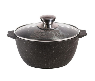 Кастрюля 6,0 л АП Гранит 1/4