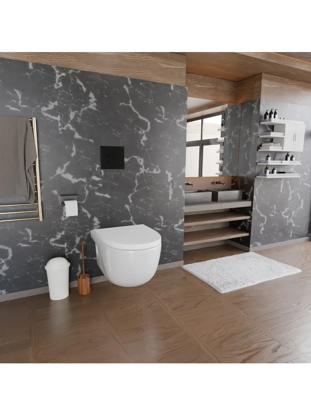 Панель смыва для инсталляции унитаза, круг