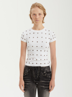 Женская Футболка Sync White Eyelet Detail Baby