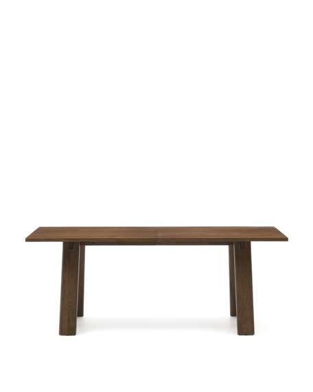 Раздвижной стол Arlen 200-250х95 см, массив дуба и шпон ореха