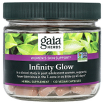 Gaia Herbs, Infinity Glow, средство для поддержки кожи для женщин, 120 веганских капсул