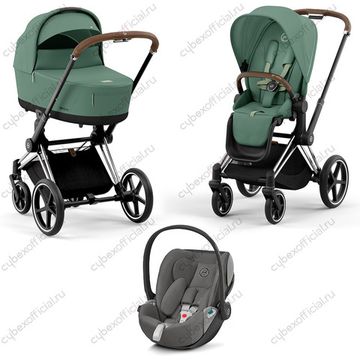 Детская коляска Cybex Priam IV 3 в 1 Leaf Green