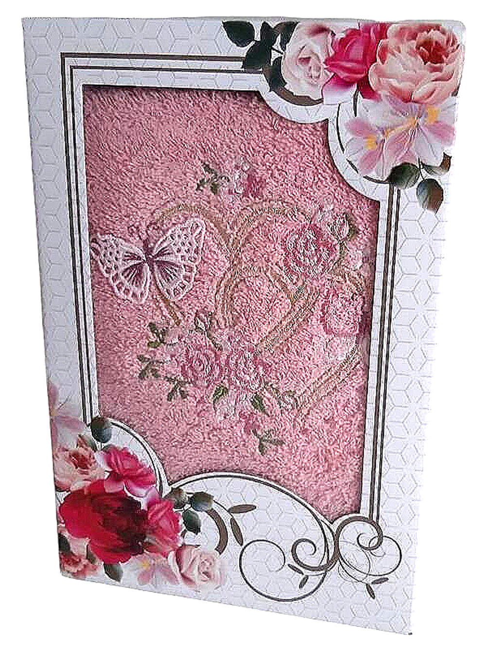 Полотенце махровое в подарочной упаковке, 100% хлопок, Турция.