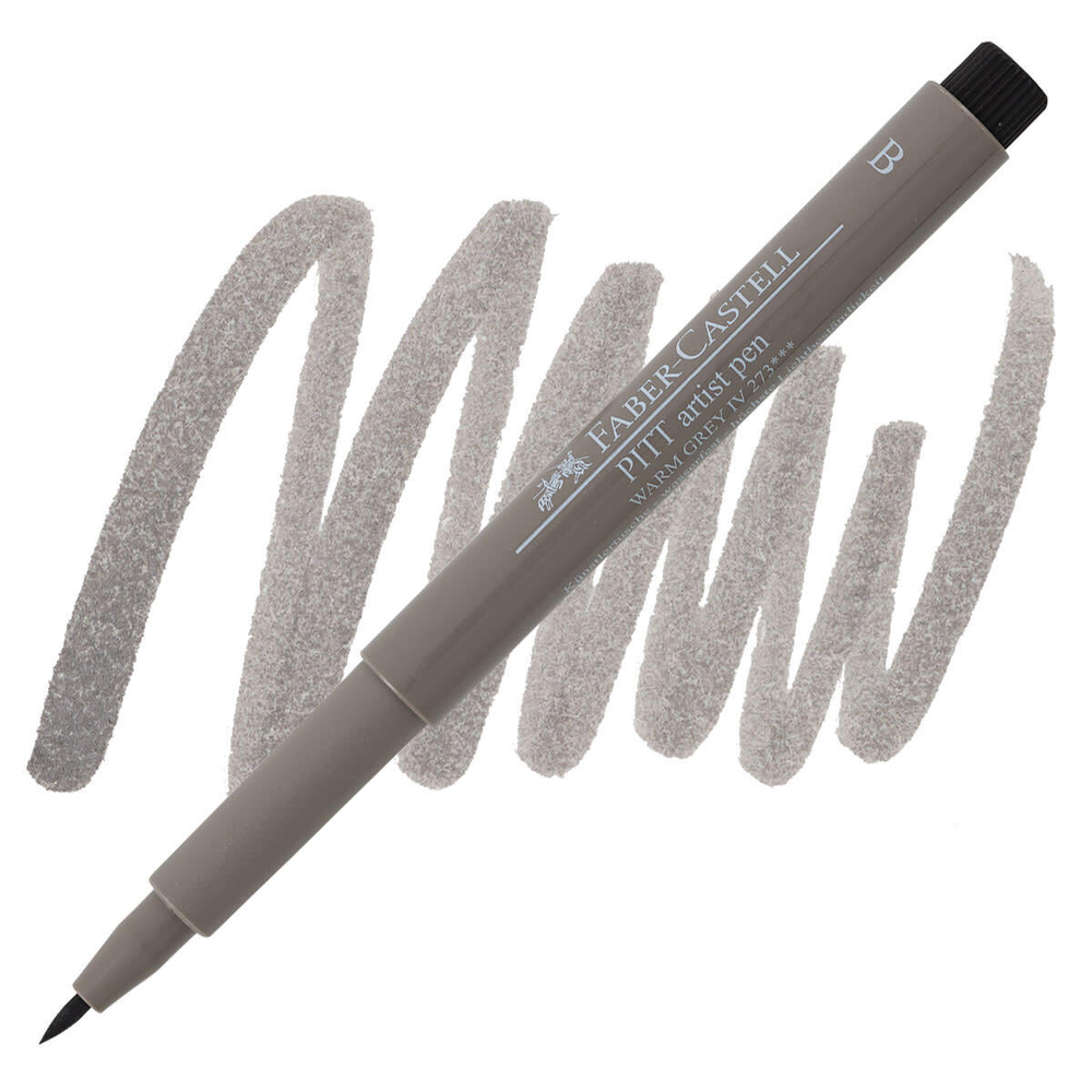 Faber-Castell Pitt Pen (B). 273 Warm Gray IV