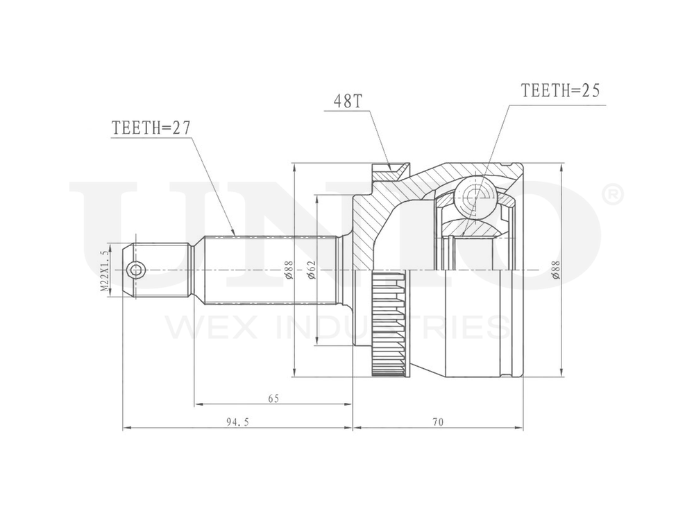 ШРУС внешний UNIO CVJ-20299