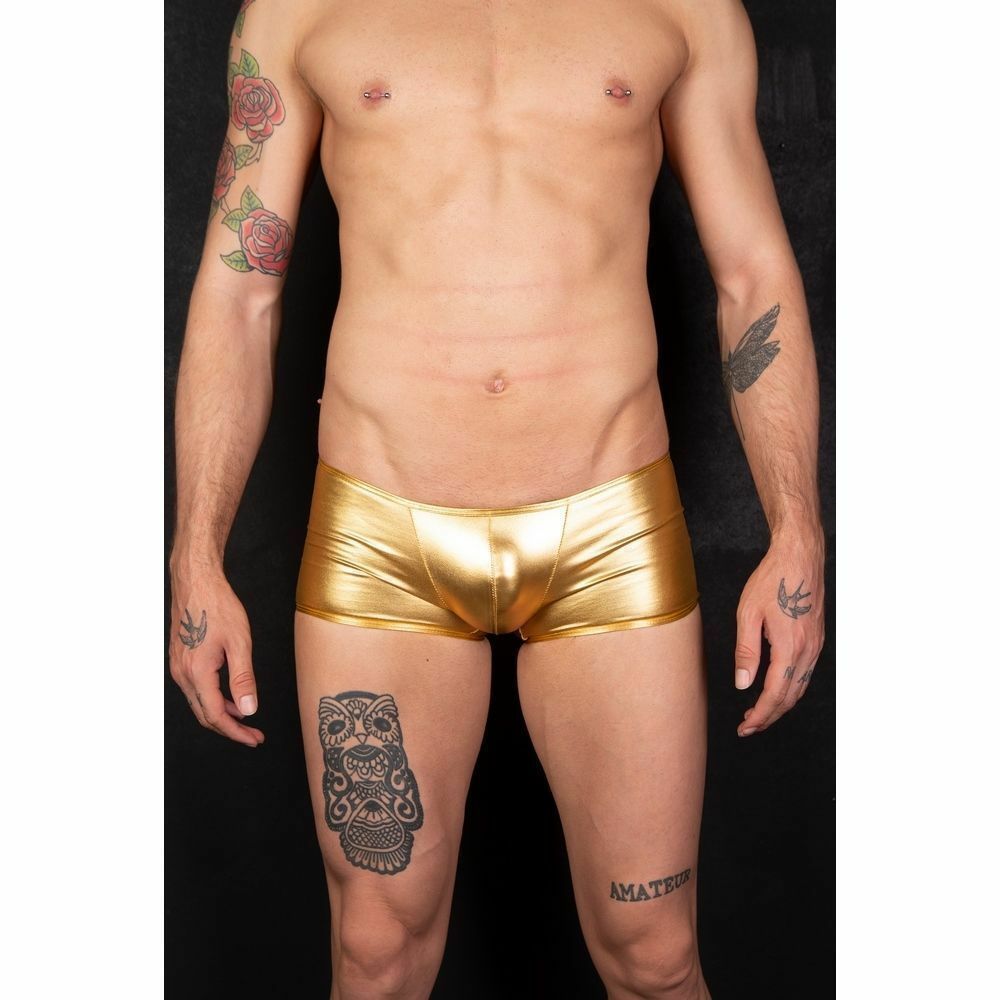 Мужские трусы хипсы золотистые Cosmos Colors MR30_ G