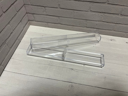 Футляр для ручек пластиковый, прямоугольный