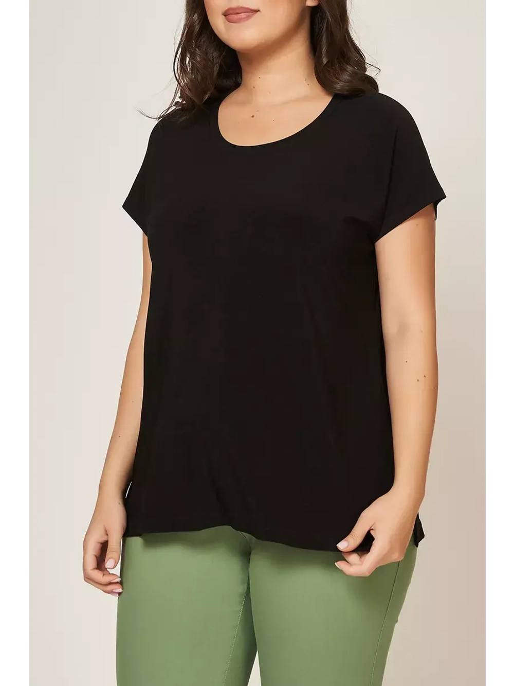 Блузка футболка черная