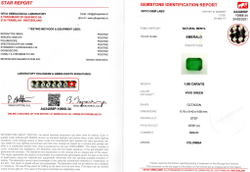 Изумруд, Октагон, 1 шт / 1,88 карат, Колумбия