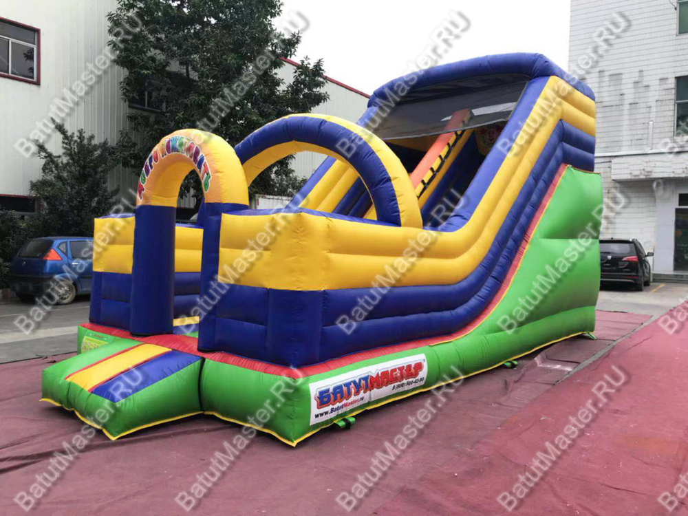 Коммерческий надувной батут "Жонглирующий клоун" 7*3.5*4.5 м