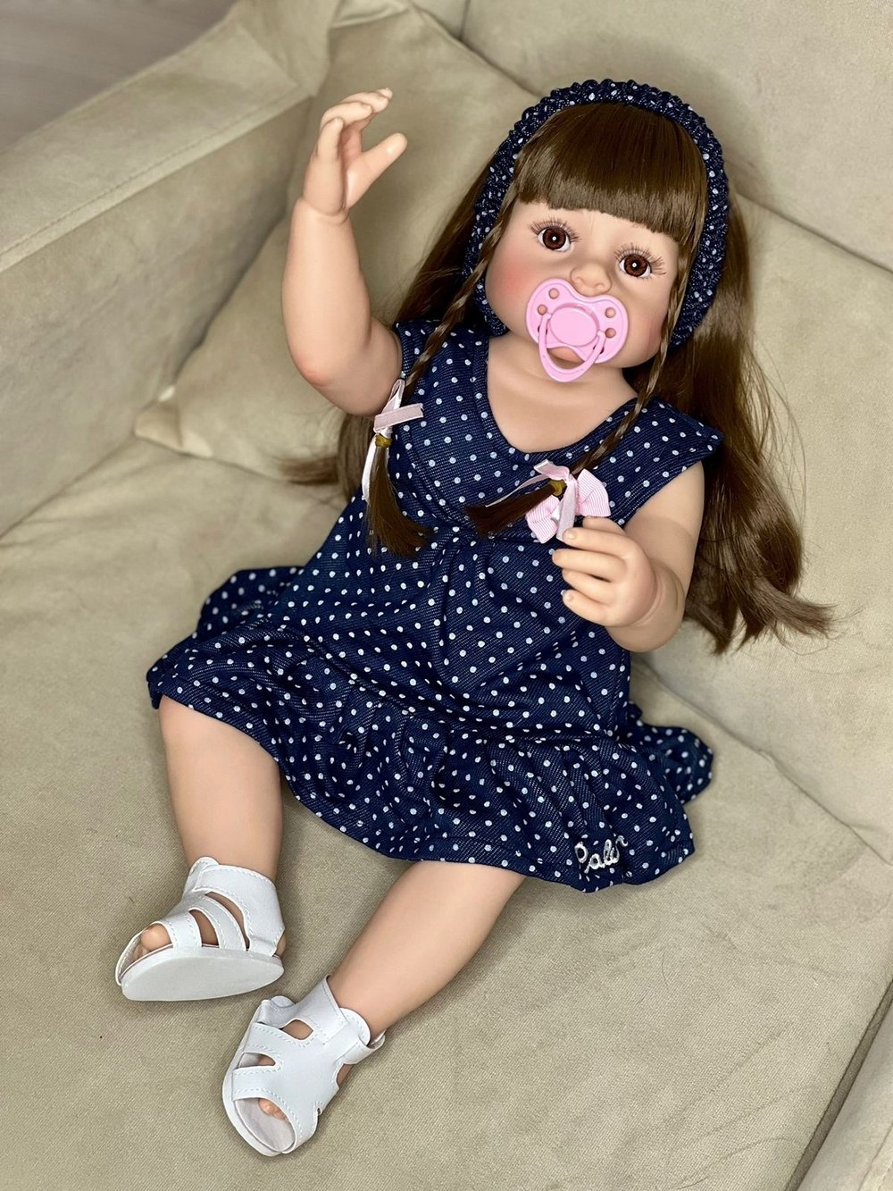 Кукла Реборн виниловая 55см в пакете (FA-125)