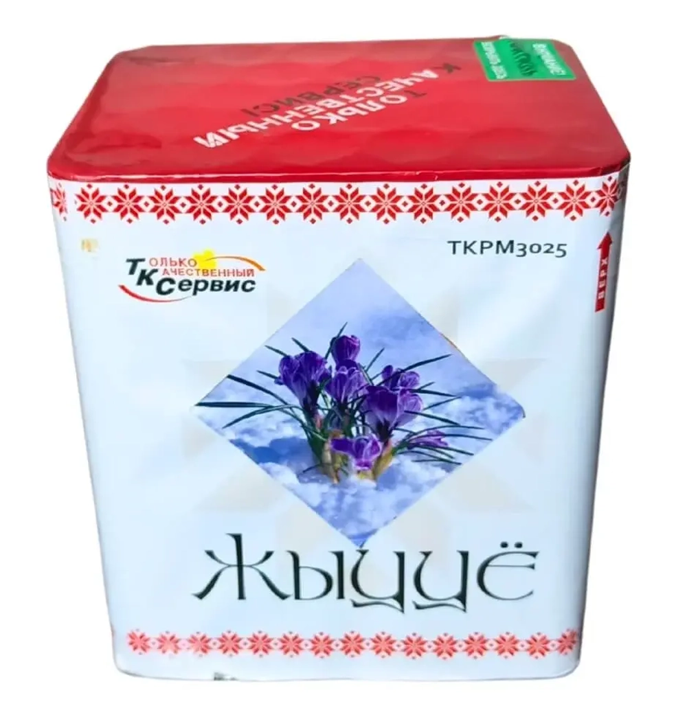 Батарея салютов Жыццё (TKPM3025) от Тк Сервис, 25 залпов, 30 мм