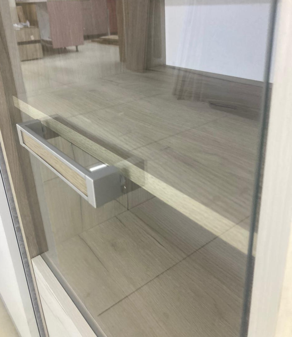 Стенка Александра-2 ЛДСП дуб крафт серый/дуб крафт белый