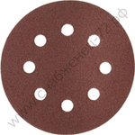 Круг шлифовальный ЗУБР ″Мастер″ универсальный, из абразивной бумаги на велкро основе, 8 отверстий, Р120, 125мм, 5шт